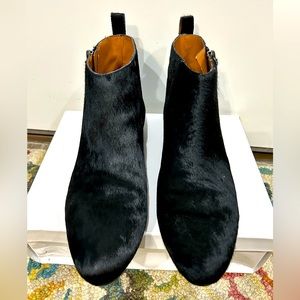 Calf Hair Ankle Bootie